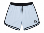 Casual 4 Way Stretch Shorts - Pale Blue/Black