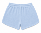 Women's Terry Towelling Shorts - Pale Blue