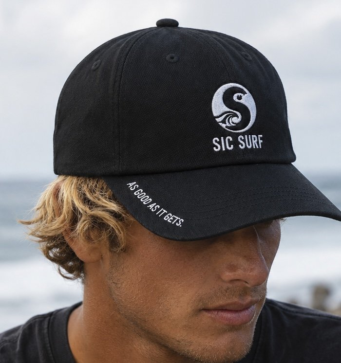 SIC SURF Classic Cap — Black