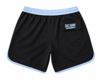 Casual 4 Way Stretch Shorts - Black/Blue