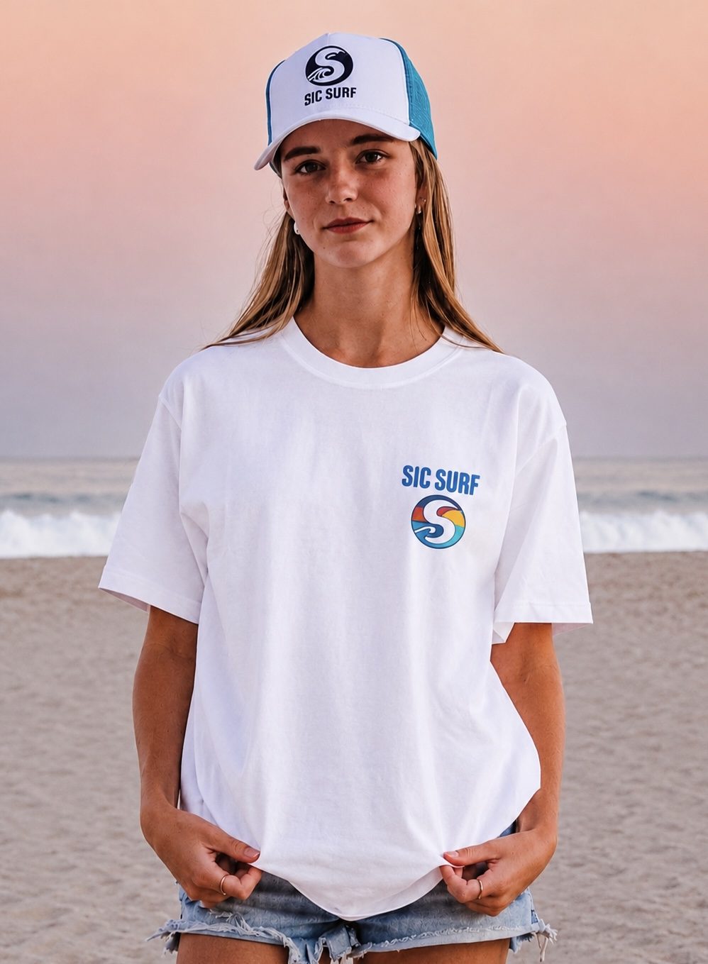 SIC SURF Kids Classic T-Shirt — White