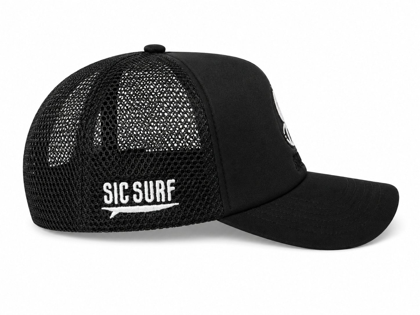 SIC SURF Classic Cap — Black Mesh
