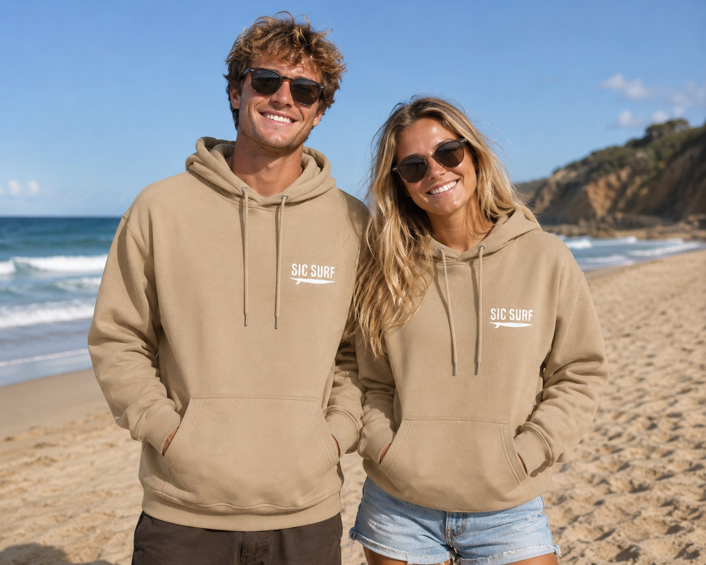 Hoodie Beige