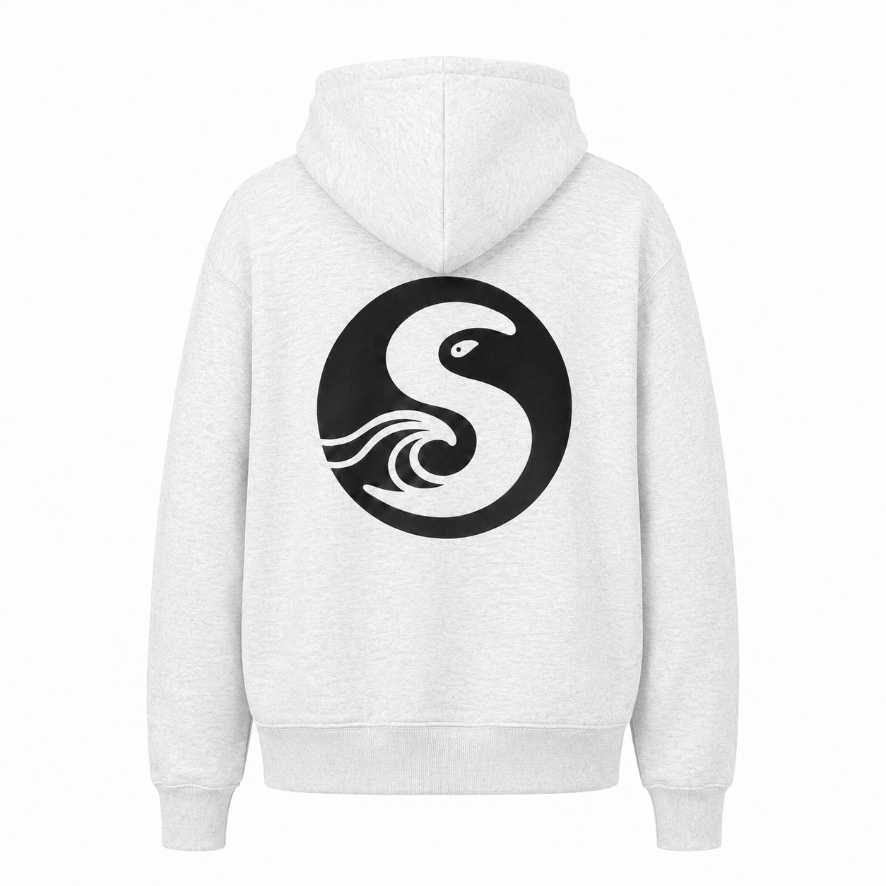 Hoodie White (Grey Fleck)