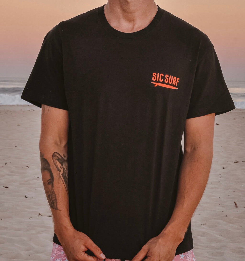 SIC SURF Men's Classic T-Shirt — Black