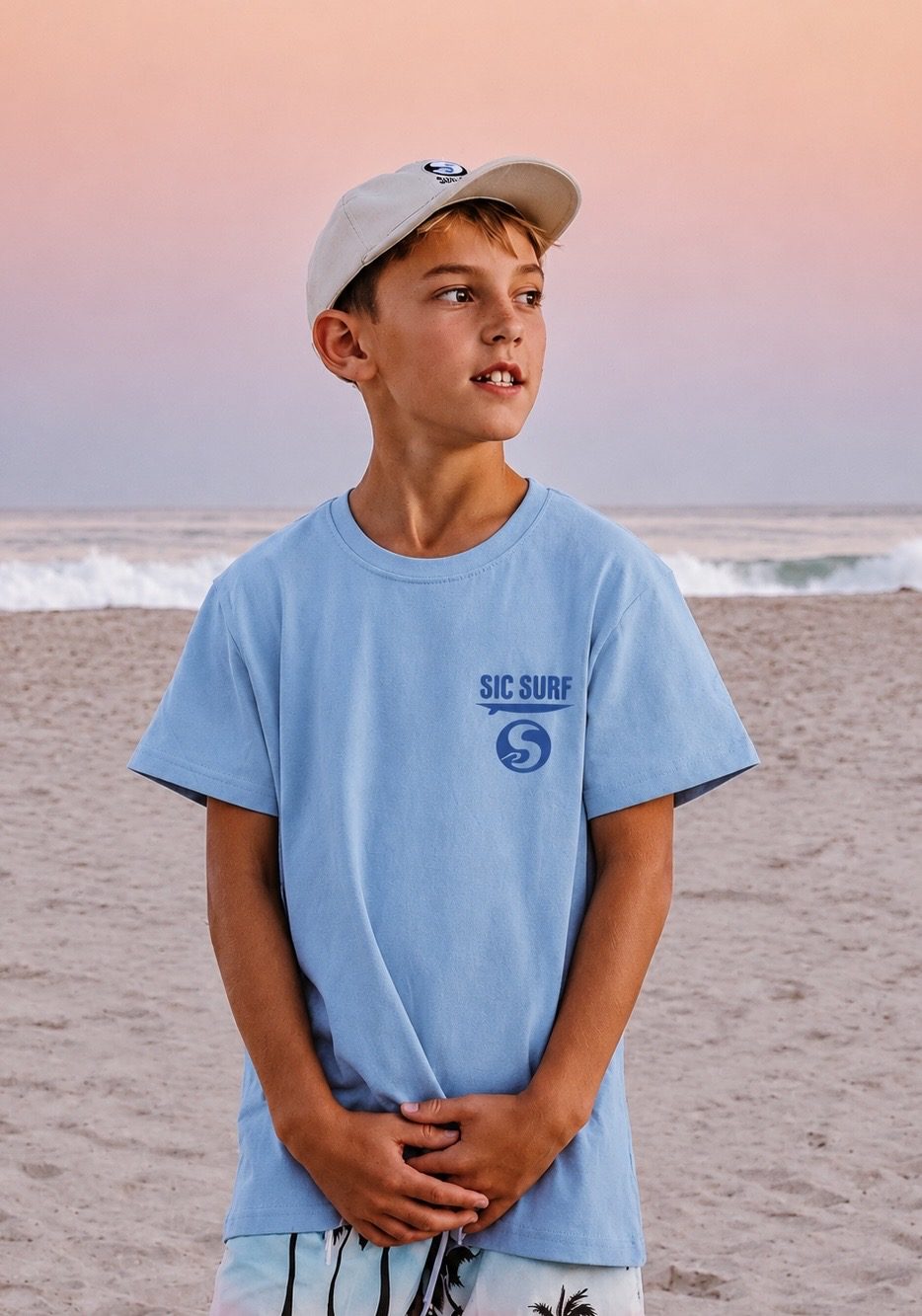 SIC SURF Kids Classic T-Shirt — Blue