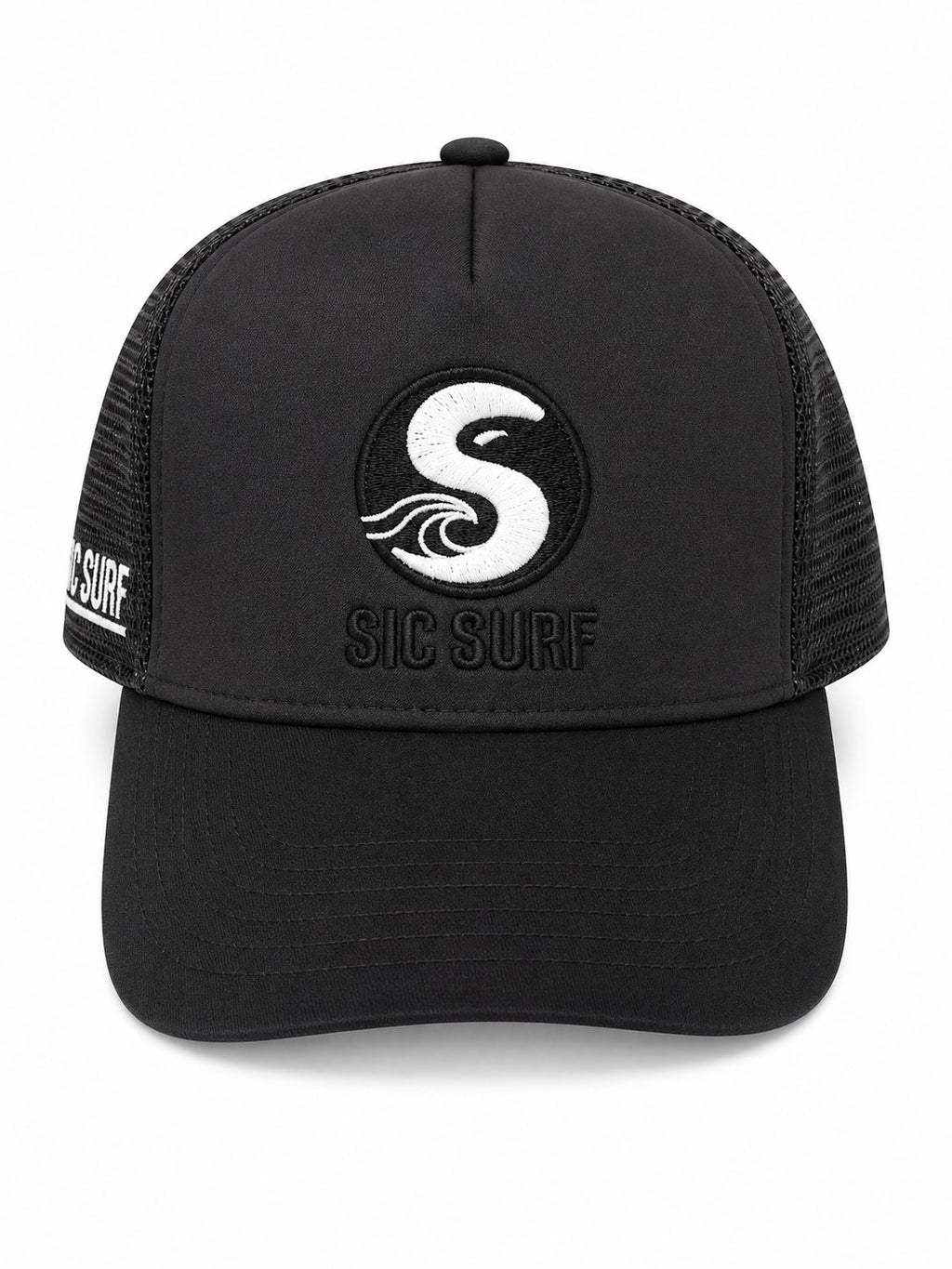 SIC SURF Classic Cap — Black Mesh