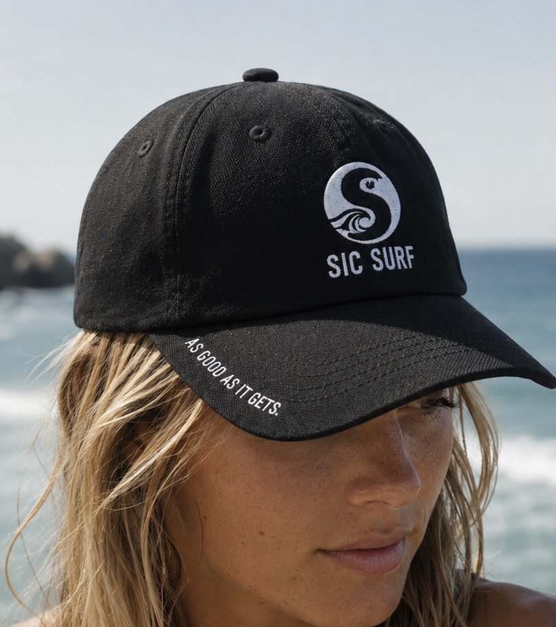 SIC SURF Classic Cap — Black