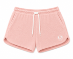 Women's Terry Towelling Shorts - Blush Pink